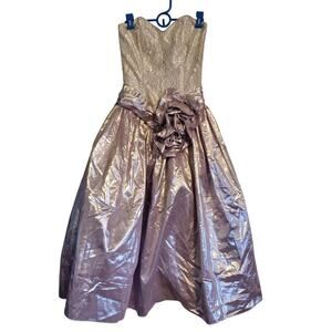 Vintage Purple 80s Prom Dress